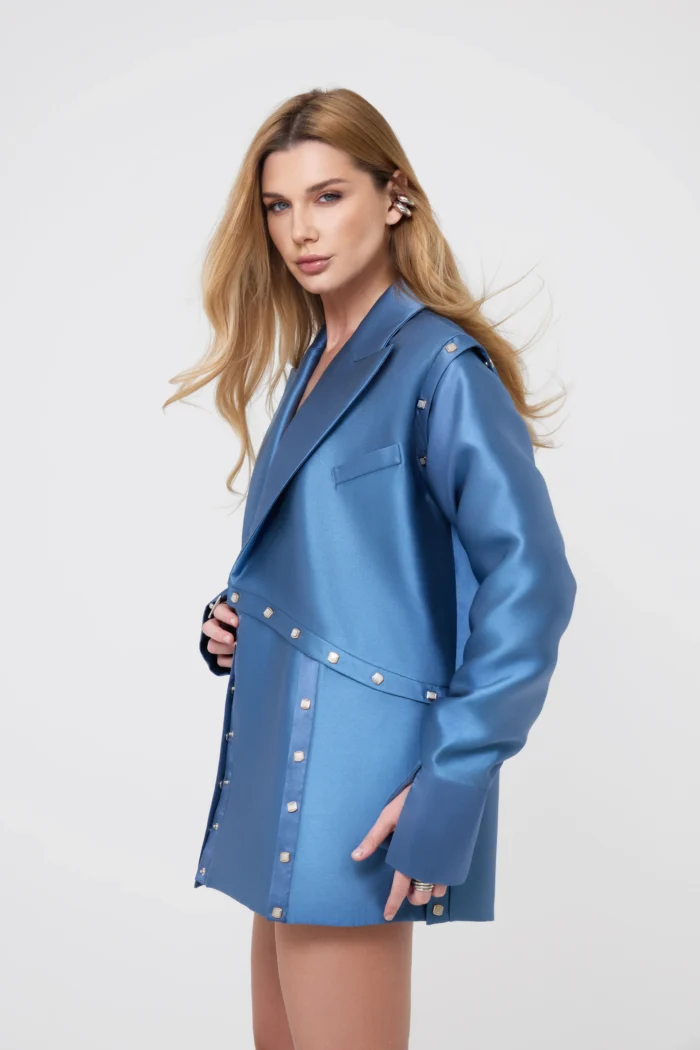 Alternative view of Transformer Blazer with Detachable Details